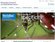Tablet Screenshot of mosquitocontrols.com